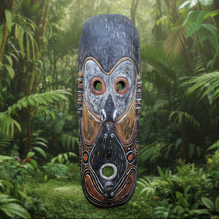 Papua New Guinea Authentic Sepik River Tribal Mask 36