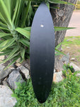 Mermaid Sunset and Hibiscus Decorative Surfboard Wall Plaque Mango Wood Coastal Decor 39"x 10"