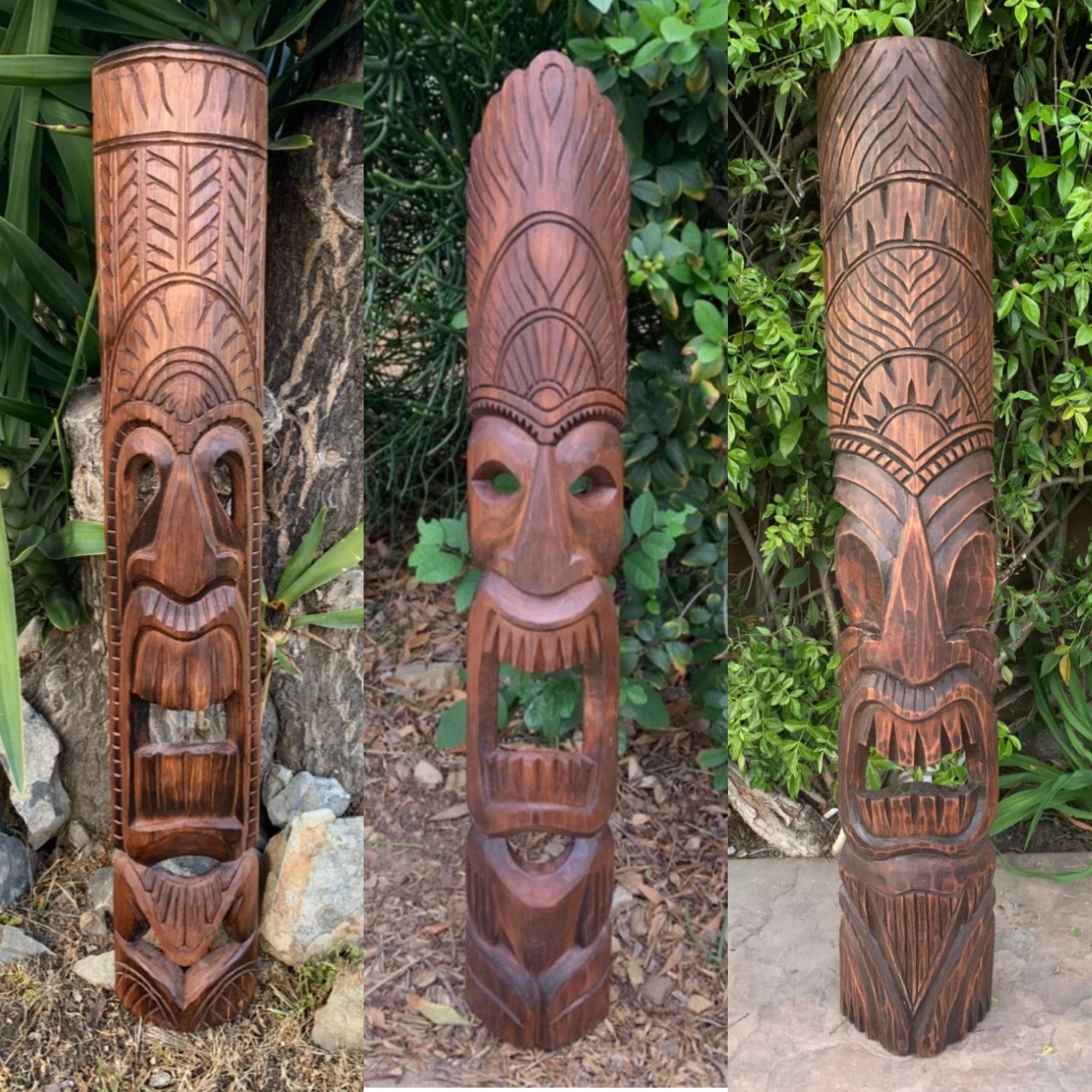 39 inch Tiki Masks