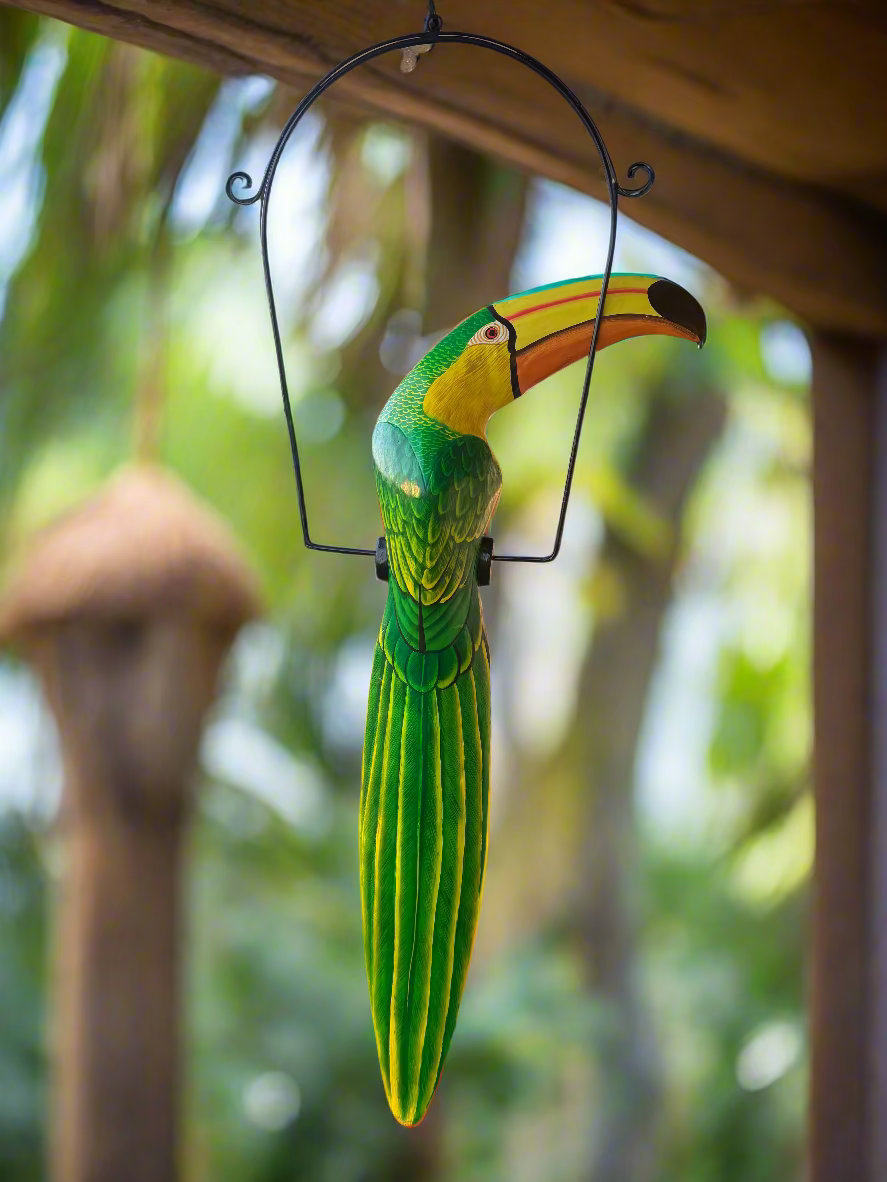 Decorative toucan bird hanging 