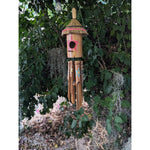 Tiki Hut Bamboo Bird House Wind Chime Bar Tropical Turtle Beach - Eco Friendly