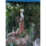 Pelican Wooden Bird Coconut Bamboo Wind Chime Tiki Bar Tropical - Eco Friendly