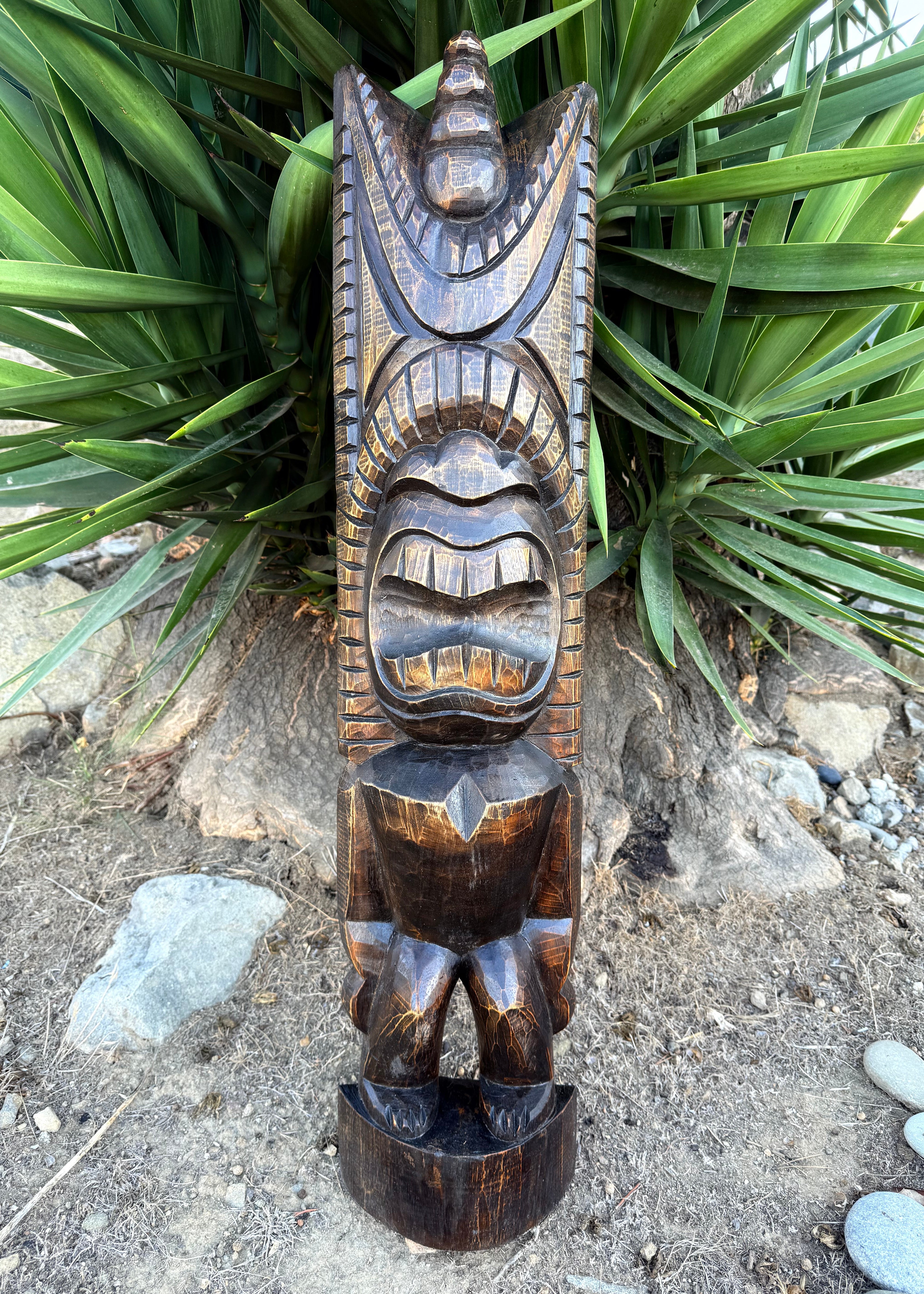 Hawaiian Kane tiki god statue