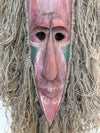 tribal mask with hair