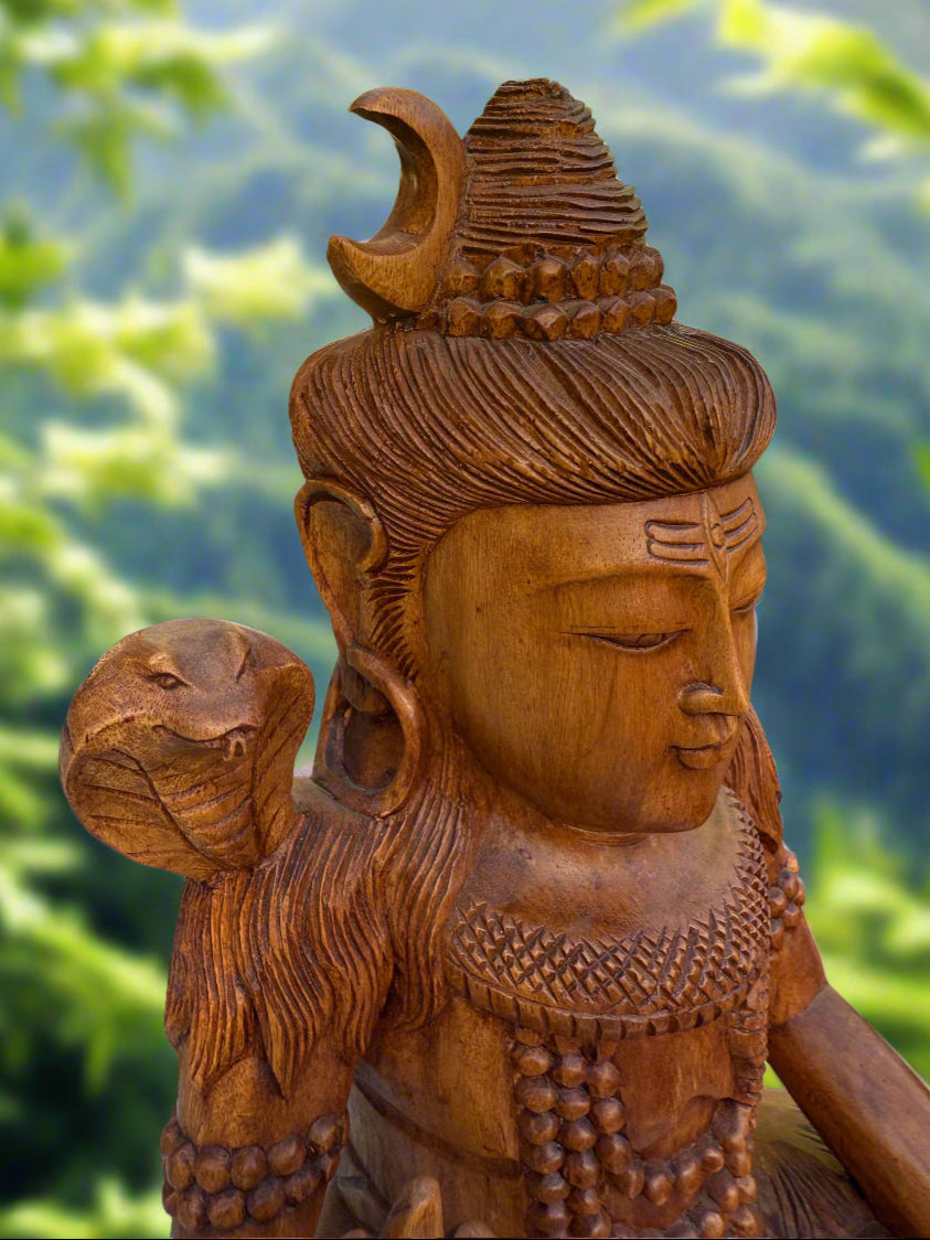 shiva and cobra statue