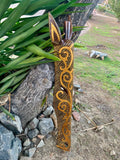 Tribal Giraffe Hand Carved Wood Mask Wall Plaque Home Decor 39” x 6” inches