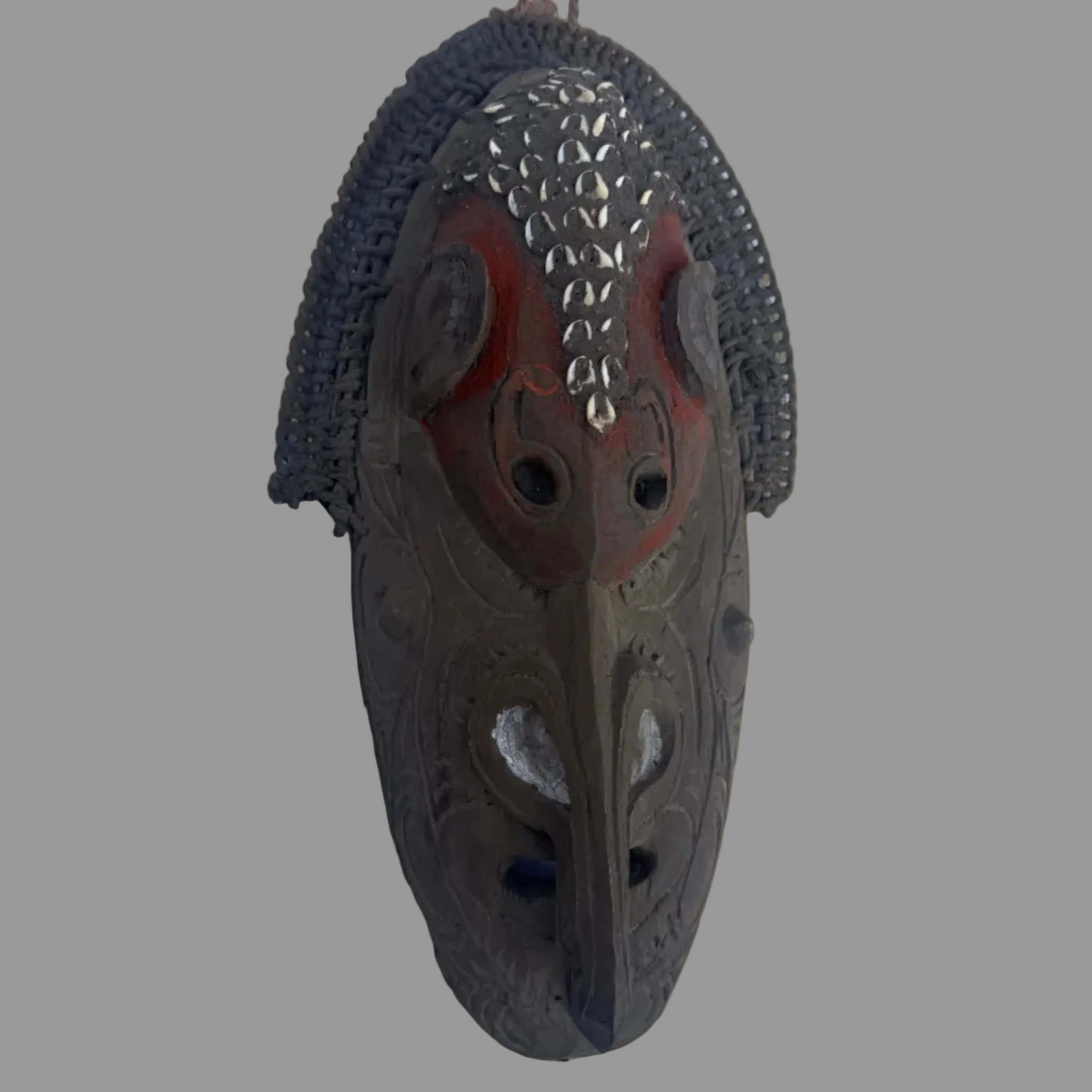 パプアニューギニア　マスク Vintage Papua New Guinea Authentic Sepik River Ceremonial Mask 18