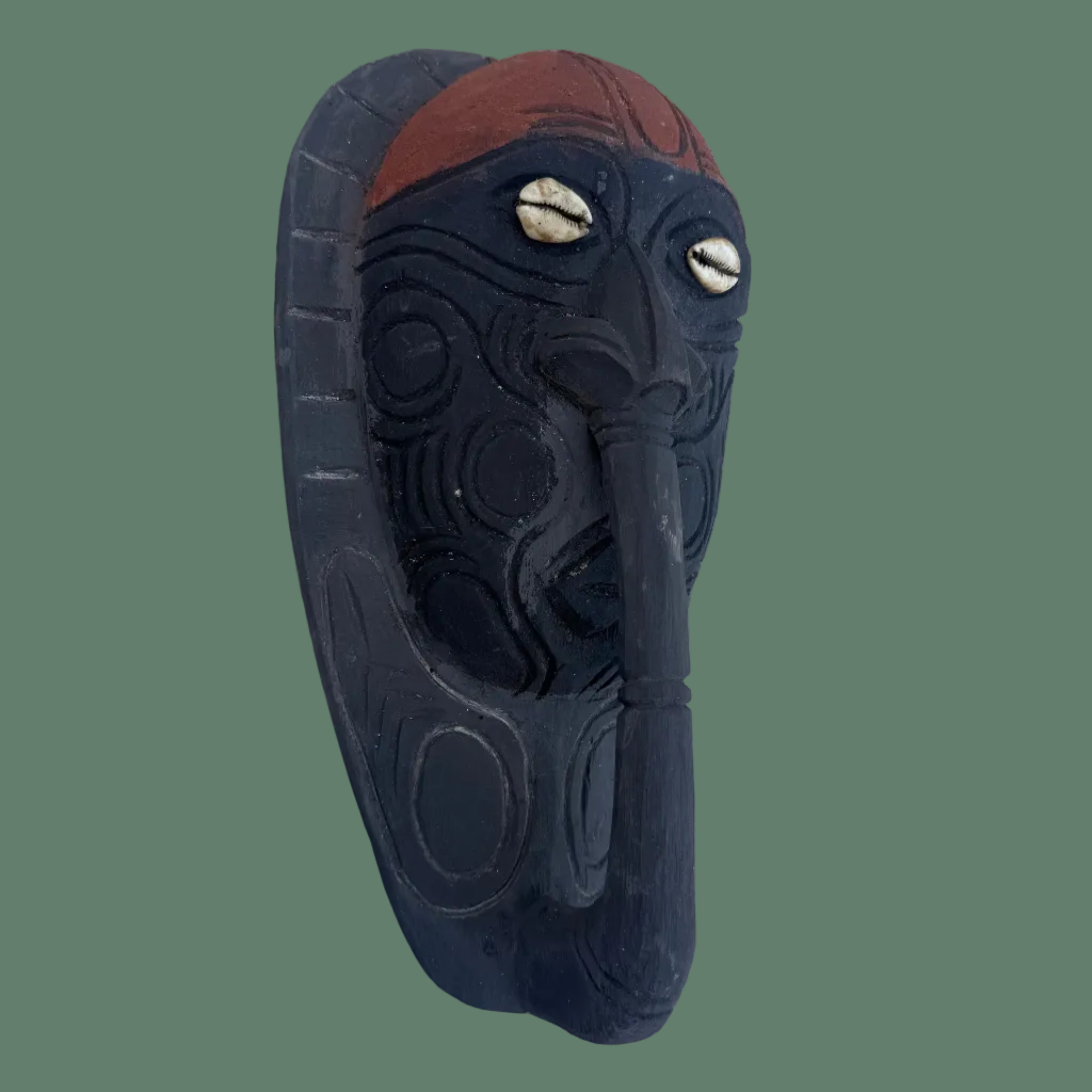 Vintage Papua New Guinea Authentic Sepik River Ancestral Spirit Mask 1 ...