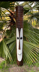 Tiki Bob Wood Mask Tropical Bar Patio Decor  5 ft x 7"in