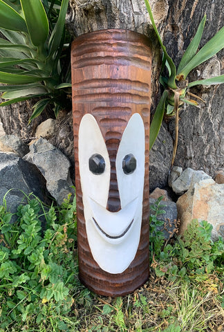 Tiki Bob Wood Mask Tropical Bar Patio Decor  20"