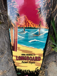 Kona Brewing Long Board Hawaii Airbrushed Surfboard Wall Plaque Liquid Aloha 39"x 10”