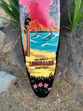 Kona Brewing Big Wave Hawaii Airbrushed Surfboard Wall Plaque Liquid Aloha 39"x 10”