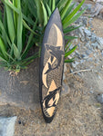 Tribal Shark Decorative Surfboard Wall Plaque 39"x 10"