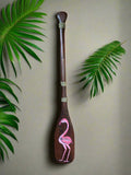 Pink Flamingo Tiki Paddle Patio Bar Decor  39”x 6" in