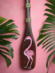 Pink Flamingo Tiki Paddle Patio Bar Decor  39”x 6" in