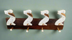 Pelican Towel Rack Bathroom or Pool Decor 20" x 6"