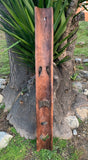 Hawaiian Style Ku Tiki God Hand Carved Wooden Mask 5 ft x 7"in