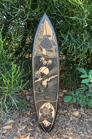 The Huntington Surfboard Wall Art – Marker Six