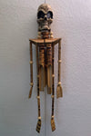 Voodoo Skeleton Bamboo Wind chime Day of the dead 32" Head to Feet