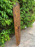 Tribal Primative Lombok Wood Mask Wall Plaque  43"x 10" inches